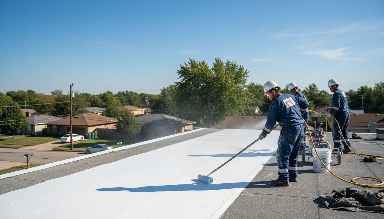 Commercial roof coating in Weber City, VA near me